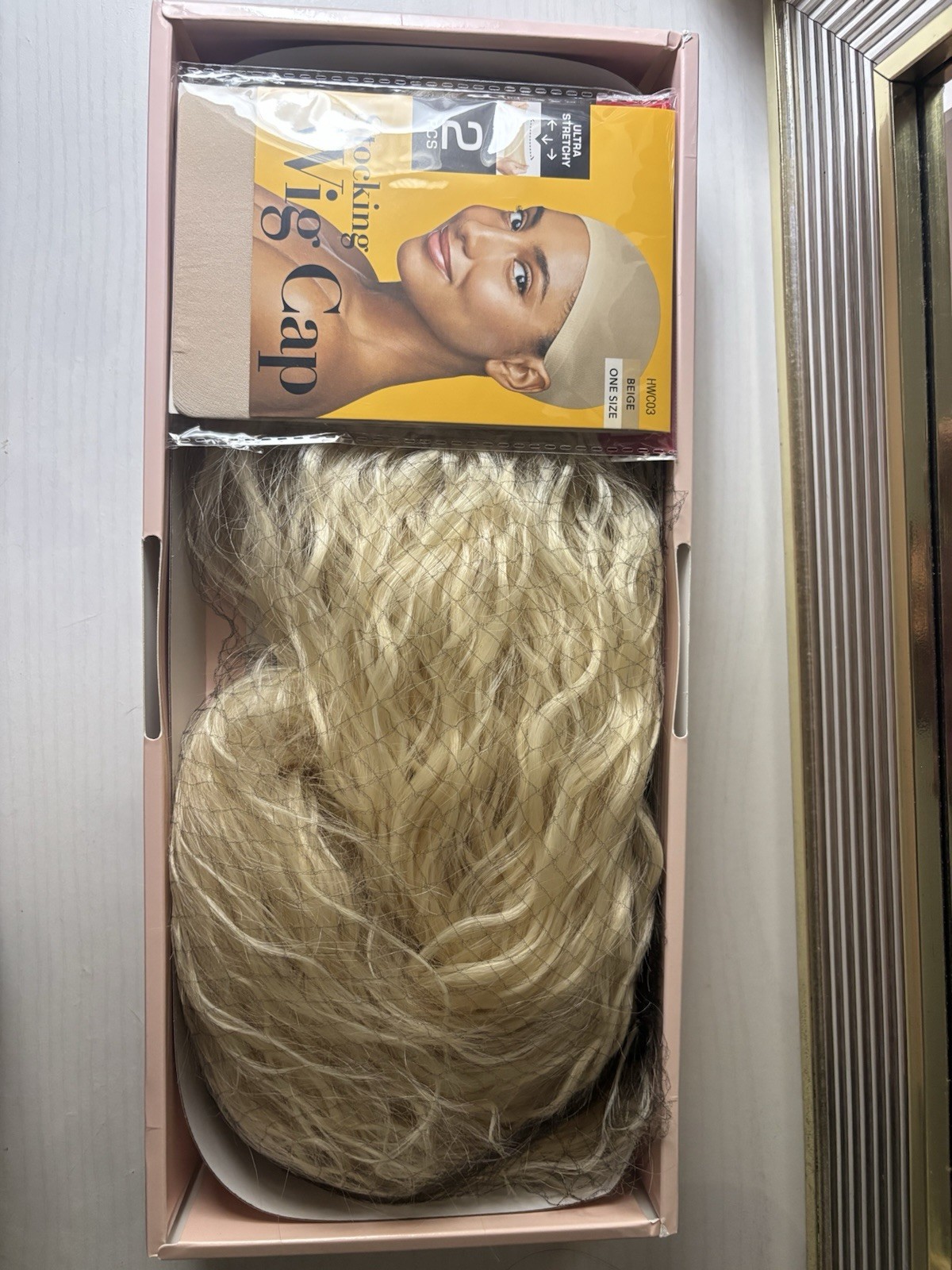 Beautician Friends Lace Front Clip-In Wig Light Blond Wavy 21-30in