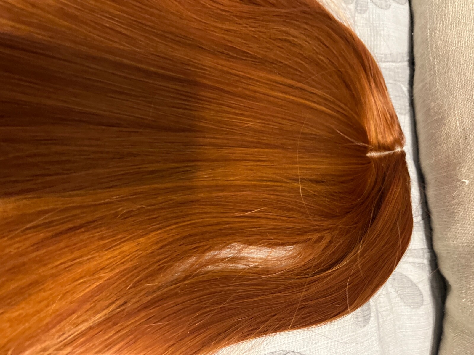 red synthetic 19 inch 4 clip extension
