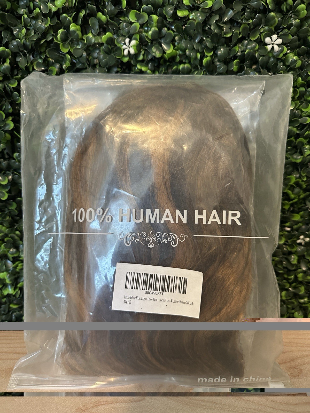 Human Hair Lace Front Wig 28” HD Ombre Body Wave New