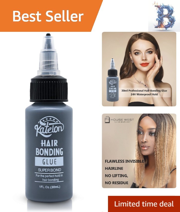 Precision Nozzle Hair Bonding Glue 1oz – Ideal for Quick Weave & Lash Extensions