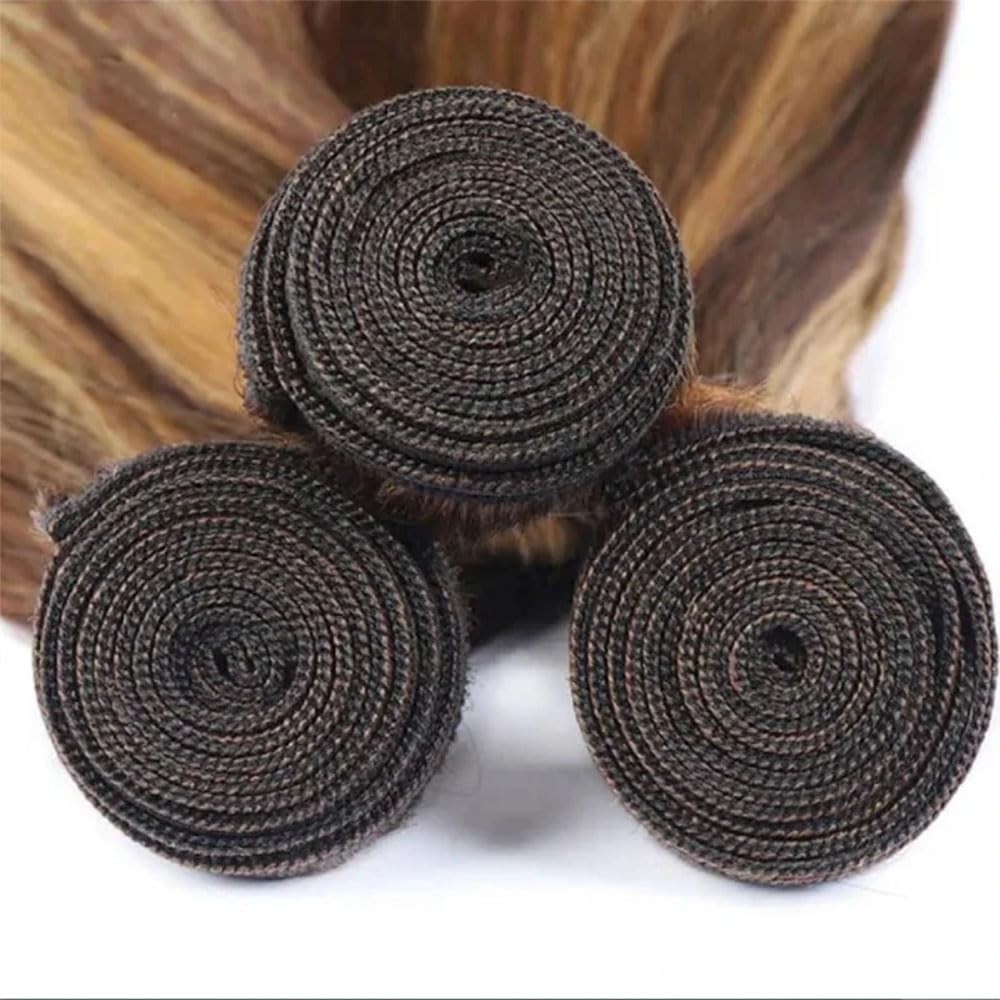 Hrceyocr P4/27 Blonde Bundles Human Hair Straight Bundles 14 16 18 Inch