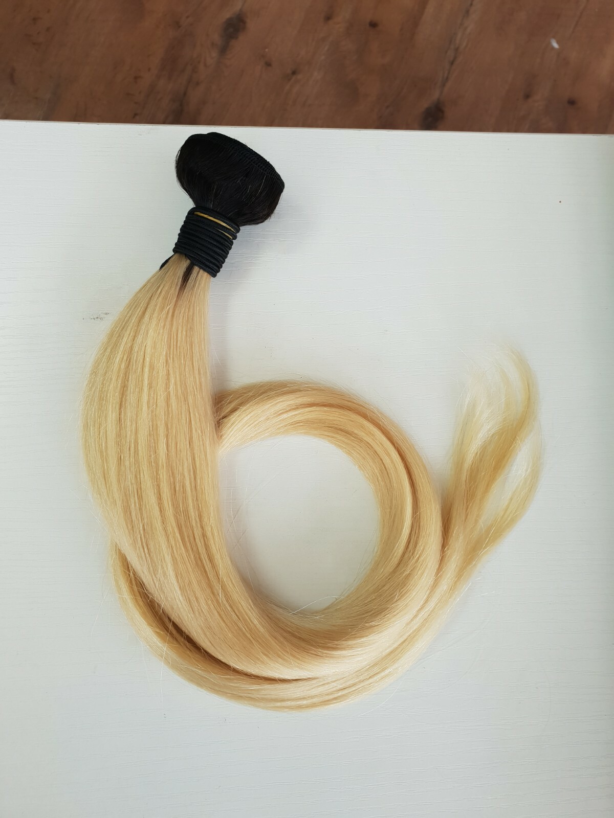 12A PERUVIAN VIRGIN HAIR PURE BLONDE 1B#/613# ROOT 10 TO 34INCH STRAIGHT 100g