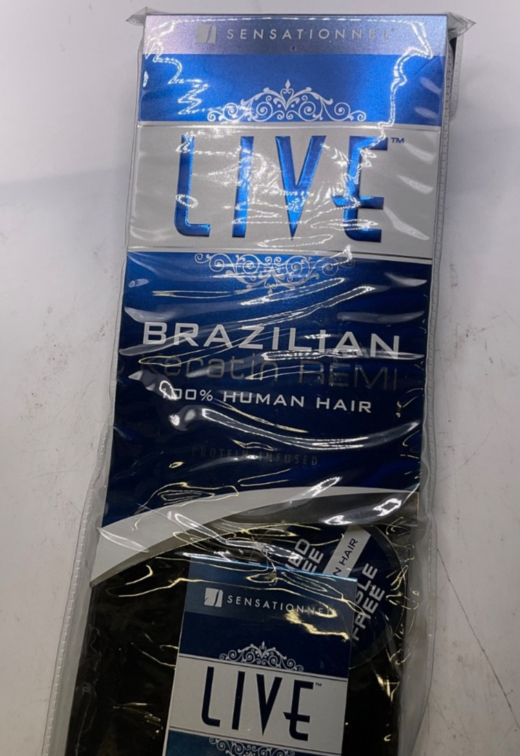 Sensationnel LIVE Brazilian Keratin Remi 100% Human Hair Yaki 16″ Color: 2