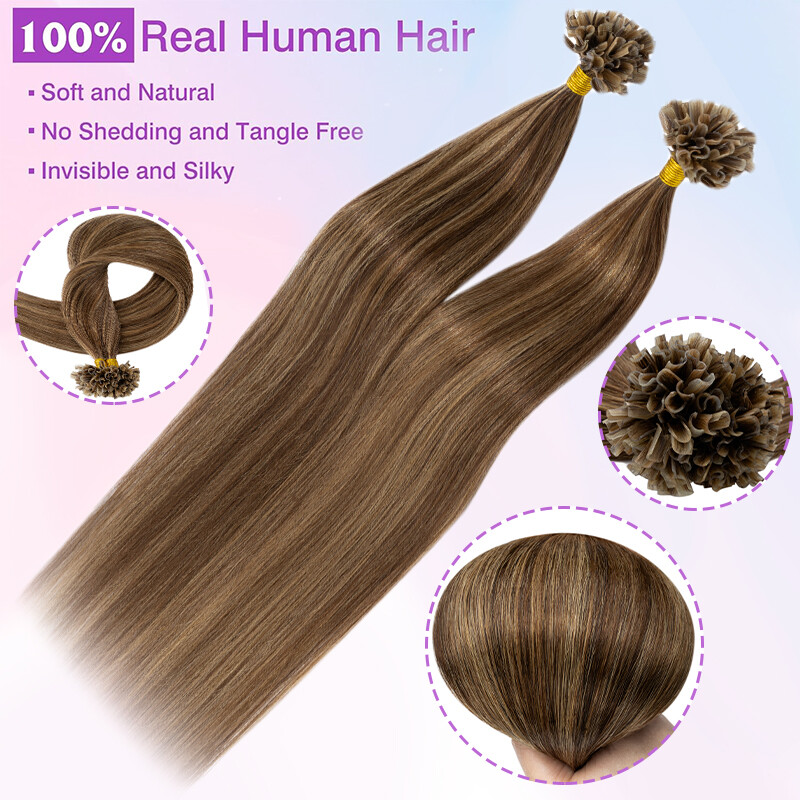 200S Nail U Tip Glue Keration Fusion Russian Remy Human Hair Extensions THICK