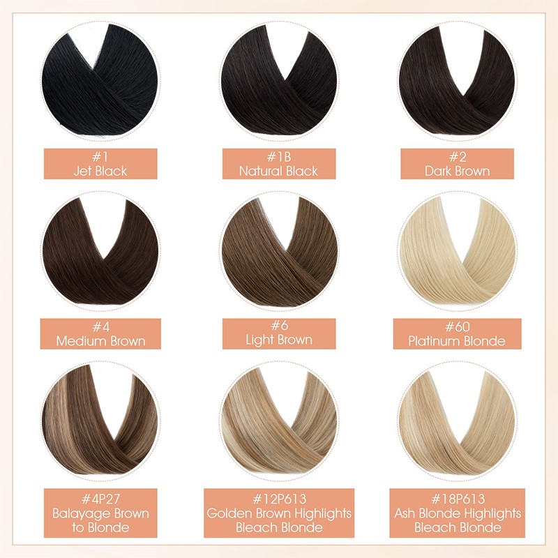CLEARANCE One Piece 100% Real Remy Human Hair Extension Clip in V-shape Balayage