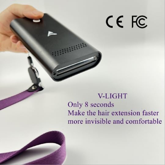V-Light Hair Extensions Kit with UV Lamp, Fast-Curing Glue, Remover & Accessorie