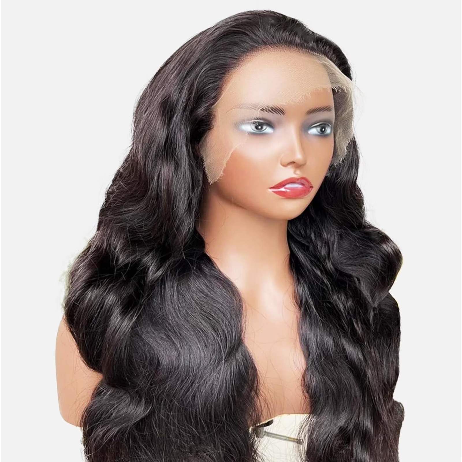 MM Body Wave HD Lace Front Wig 22” Wet & Wavy Human Hair 13×4 Transparent