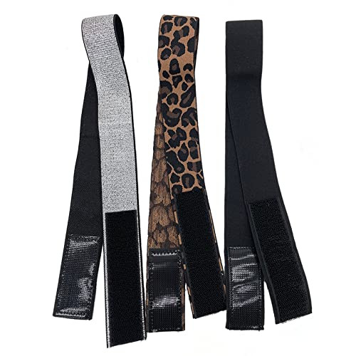 3 Pcs Elastic Bands for Wigs – Lace Melting, Edge Wrap to Lay Edges (Silver,