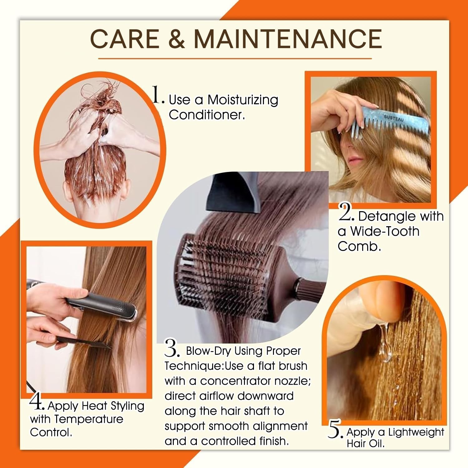 Luxury 18 Inch Tape-In Human Hair Extensions – 20 Pcs, Soft, Natural & Reusable