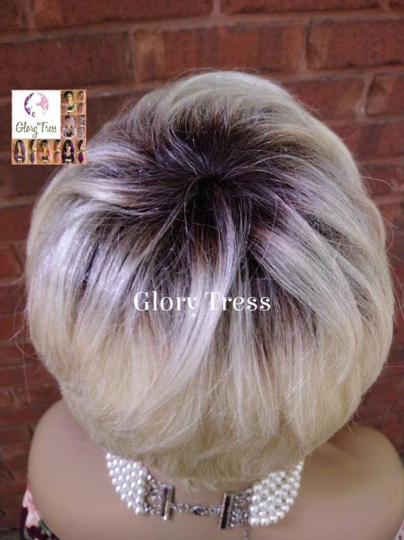 Short Razor Cut Full Wig | Pixie Cut | 100% Human Hair Wig | Ombre Blonde 613
