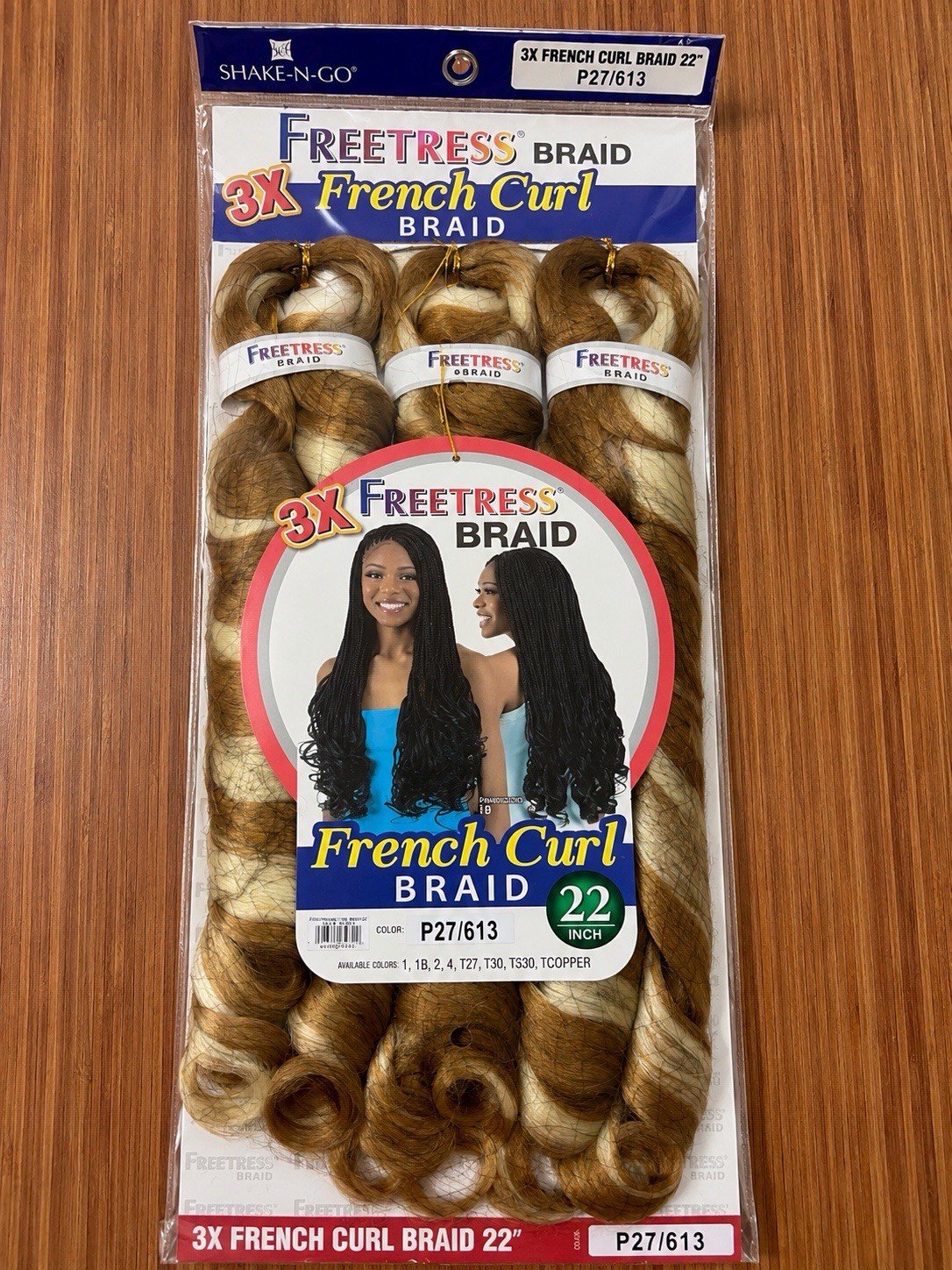Freetress 3X French Curl 22 in Synthetic Curly Braid Hair Extension