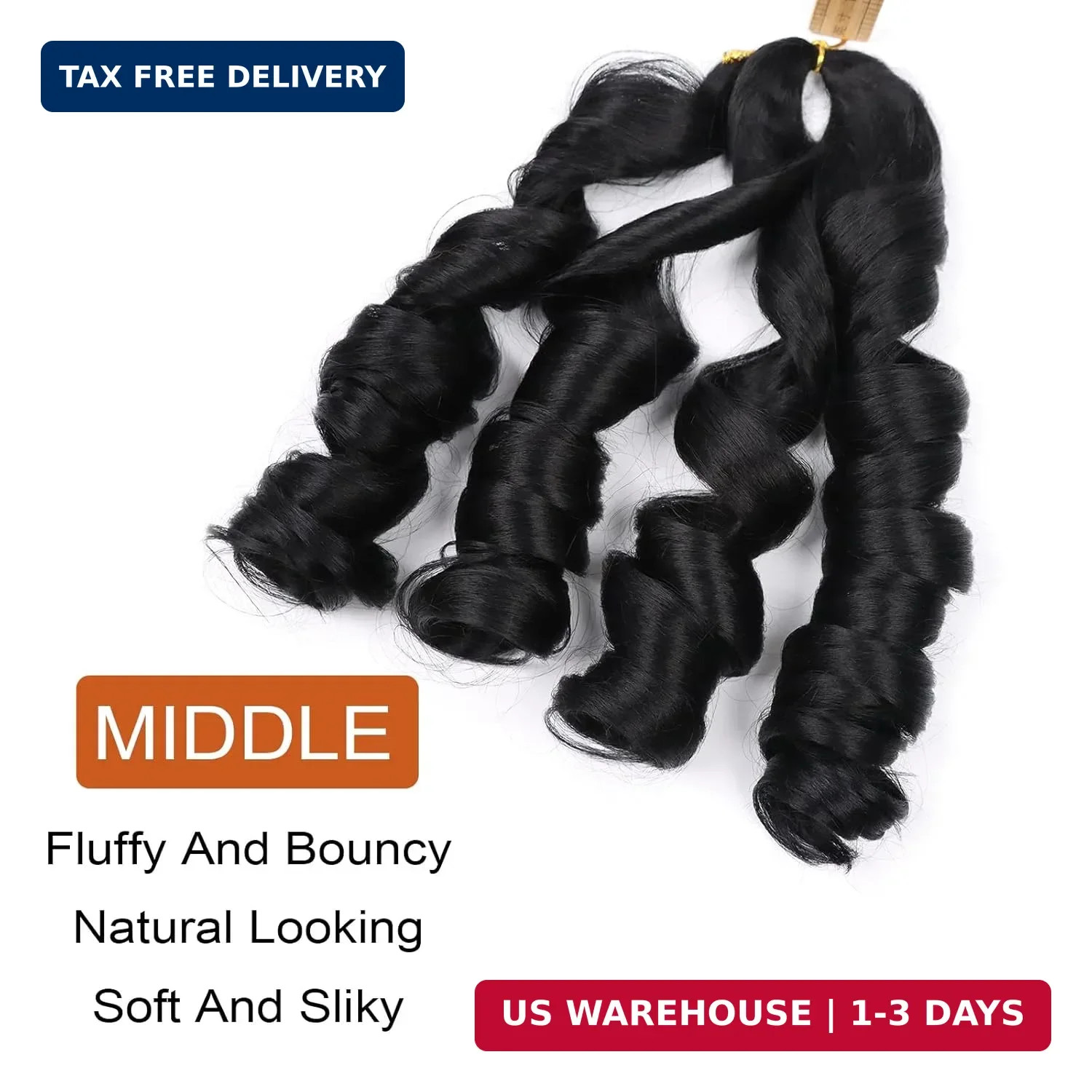 French Curly Braiding Hair 18 Inch 8 Packs Curly Braiding Hair Pre Stretched for