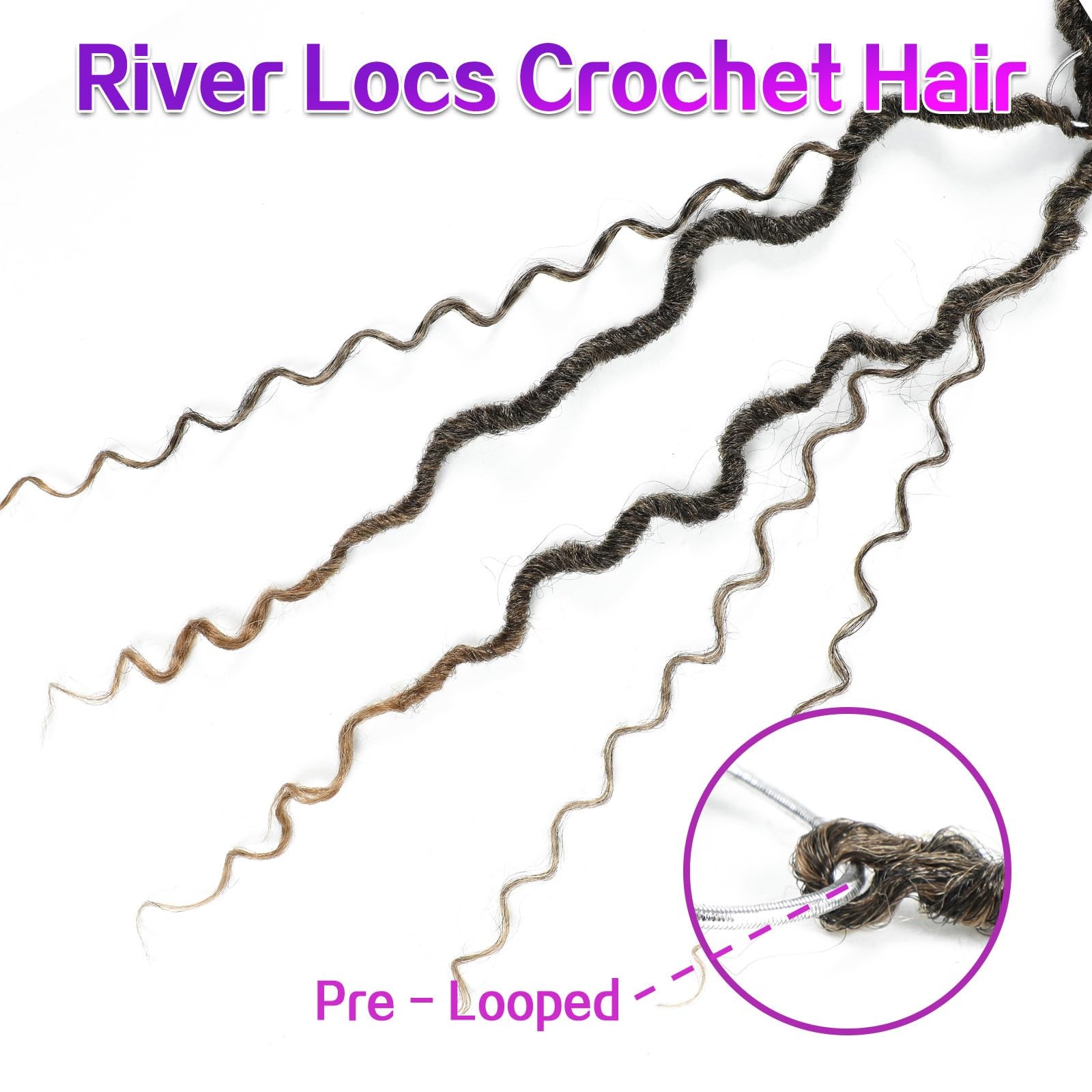 Ameli Goddess Locs Crochet Hair 8Packs Goddess Faux Locs Crochet Hair For Black