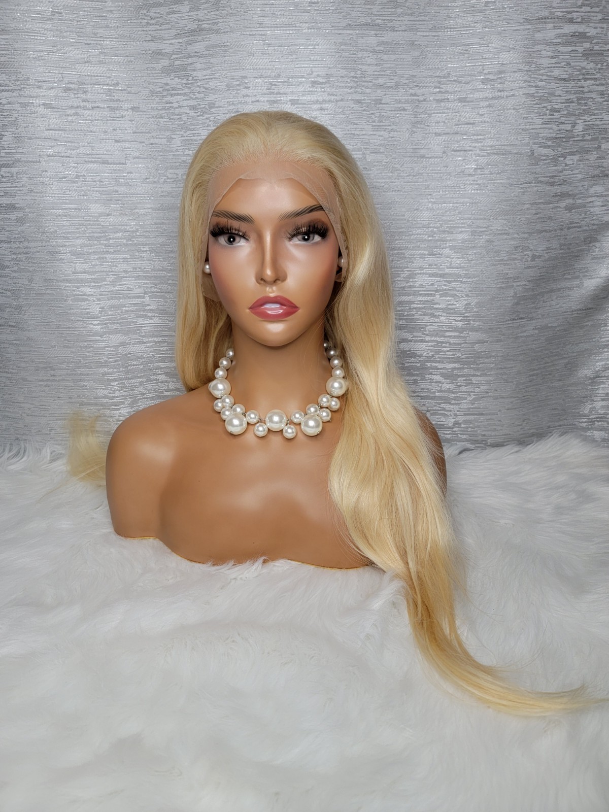 30inch Silky Straight ARABELLA 613 ( Blonde). Invisible Knots. 100% Human Hair.