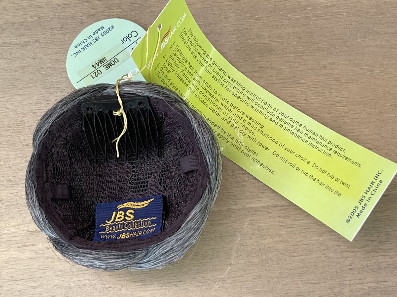 NWT JBS Hair dome salt pepper DOME 021 Color #M44