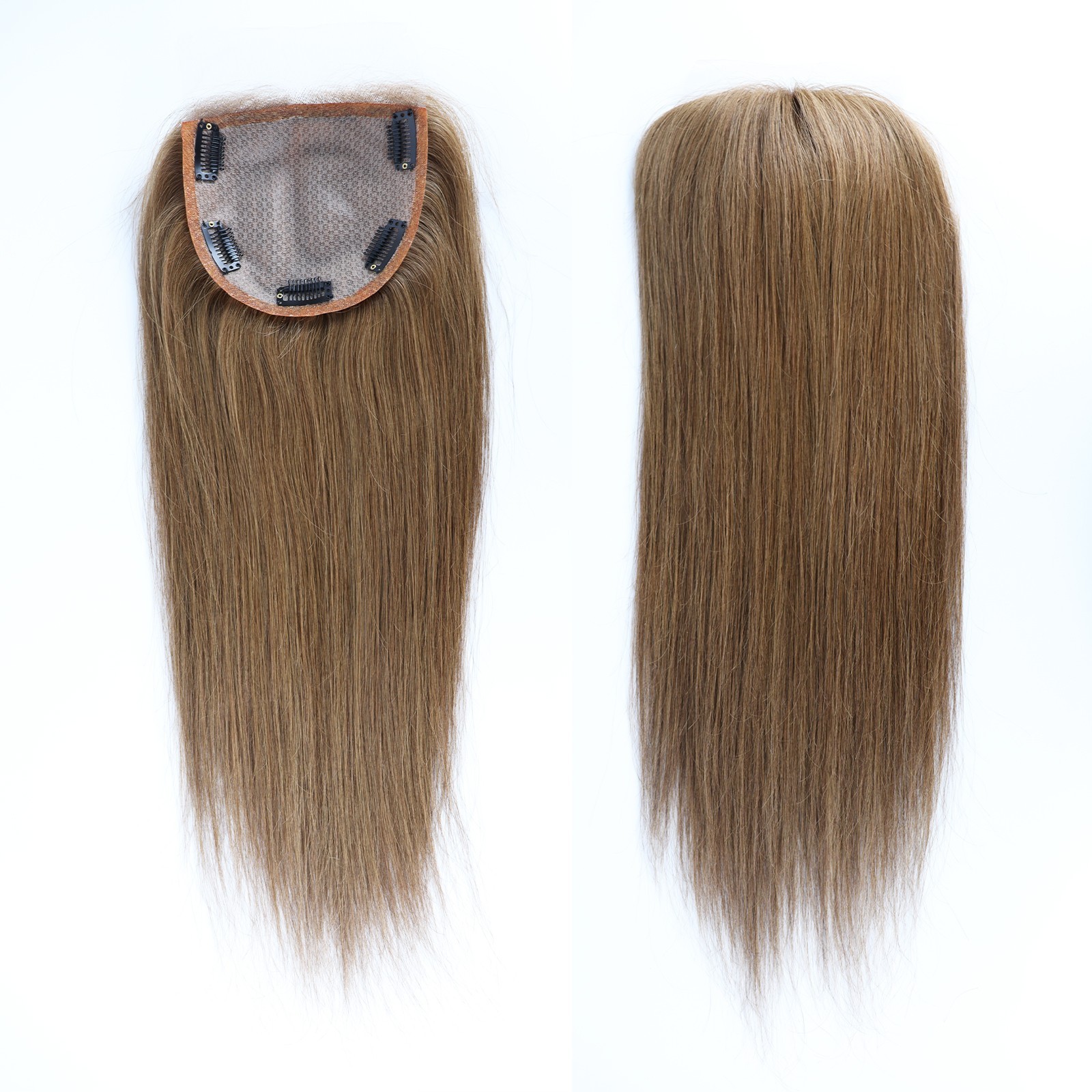 Silk Base Real Human Hair Topper #30 Auburn Remy Hair Lace Closure For Woman