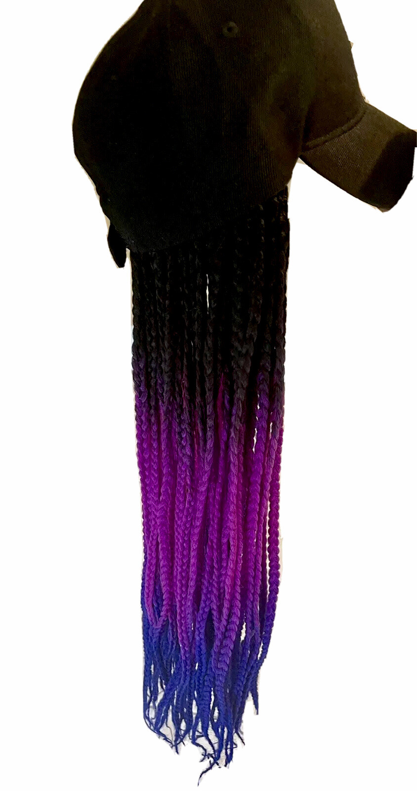Baseball Cap Wigs With Straight Curly Braid Twist Locks Hairstyle Adjustable Hat