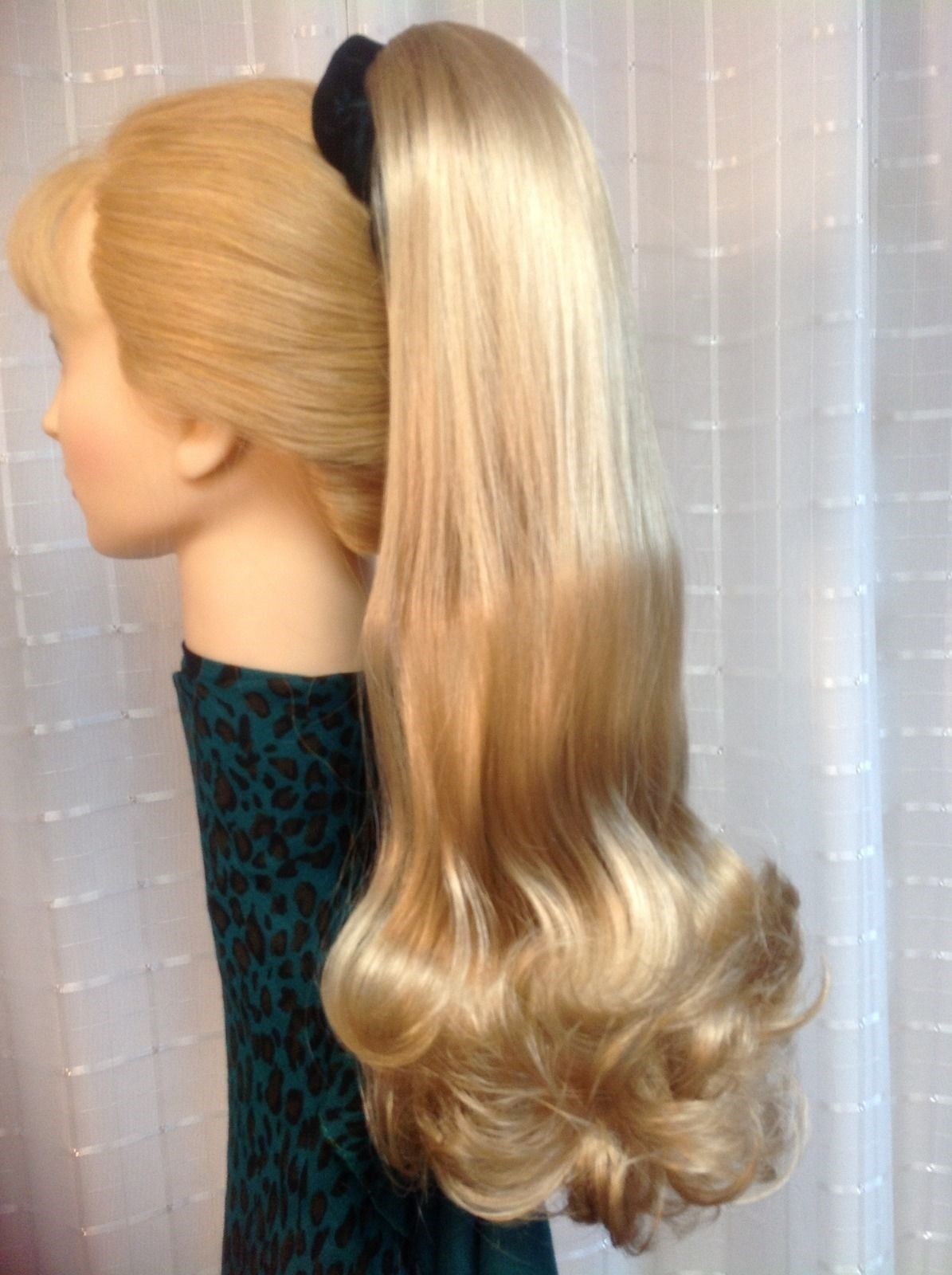 RILEY MONA LISA hair piece LONG PONYTAIL flip end CLIP-ON Blonde Brown Black Red