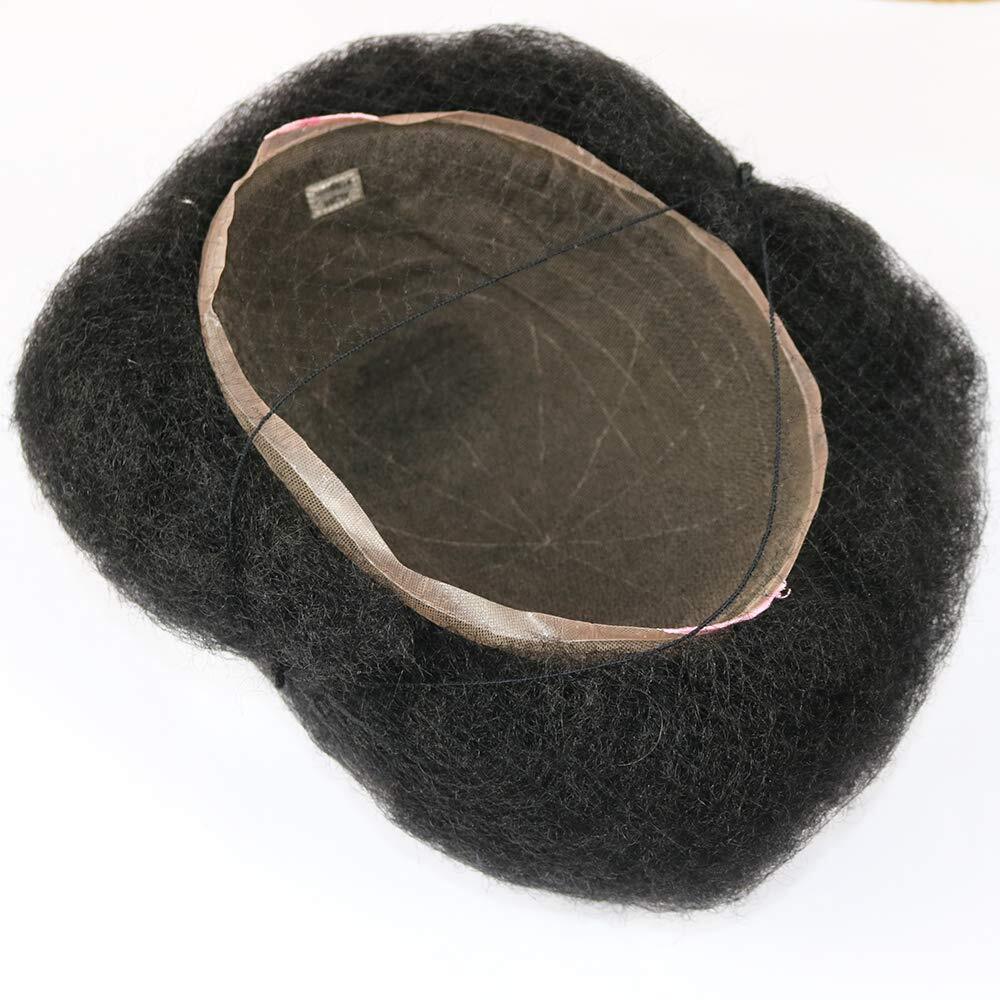 Full Lace Men’s Toupee for Black Men Afro Toupee African American Wigs Hair Unit