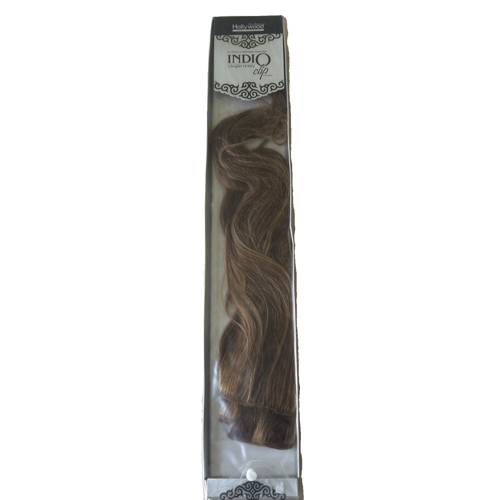 Hollywood Indio Virgin Remy Clip Hair Extension 18” Color F4/6/27