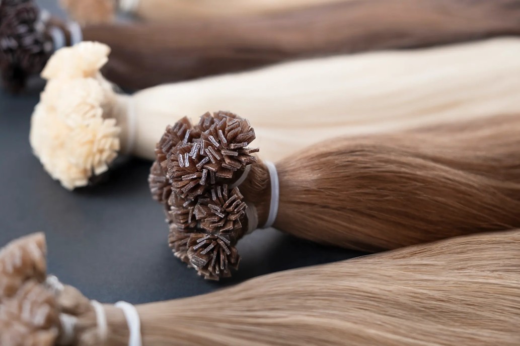 Slavic lux hair (on Italian keratin fusion bonds k tip)