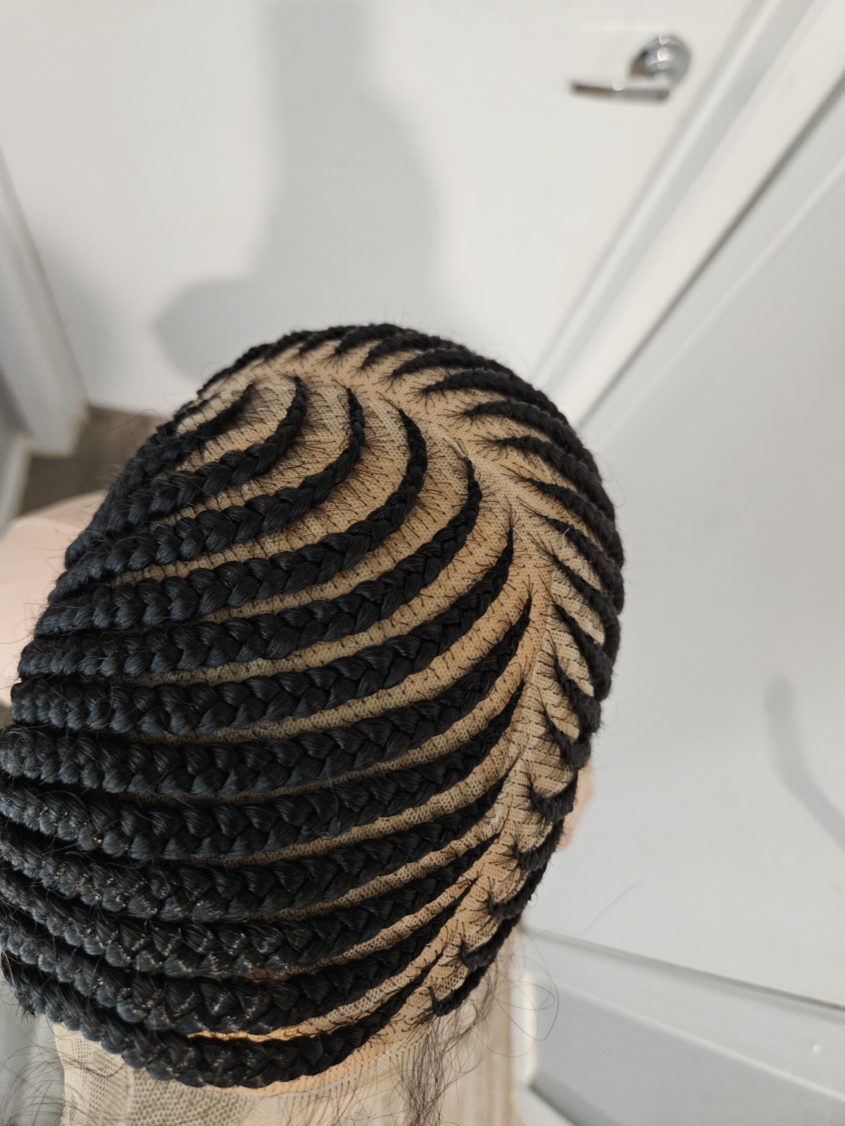 Black Lace Front Glueless Braided Box Braids Wig Natural Look Women Adult
