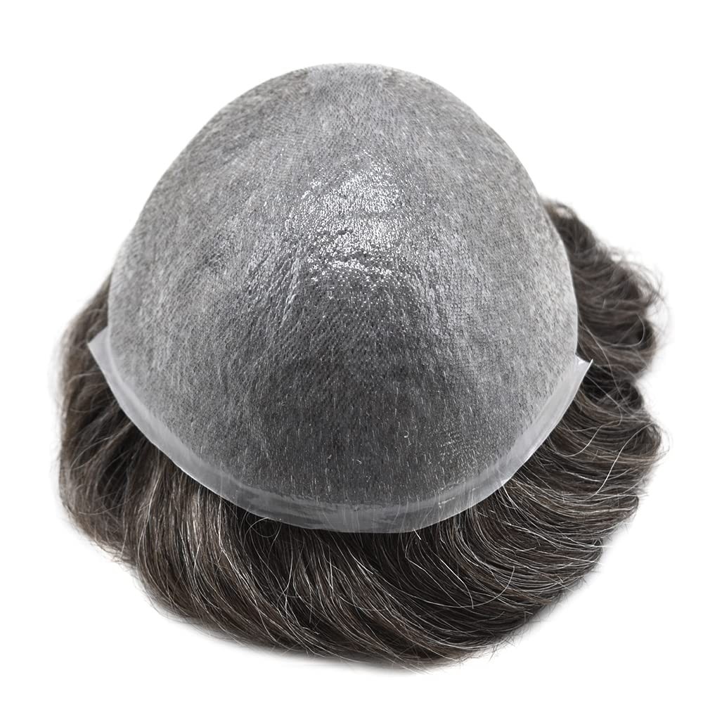 Ultra Thin Skin Toupee Mens Hair Replacement All Colors Hairpieces PU System US