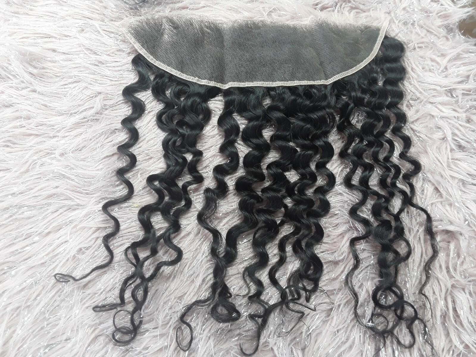 13X4 WATER WAVES HD LACE FRONTAL 18INCH BRAZILAN EAR TO EAR 1B# 90g THIN TO SKIN