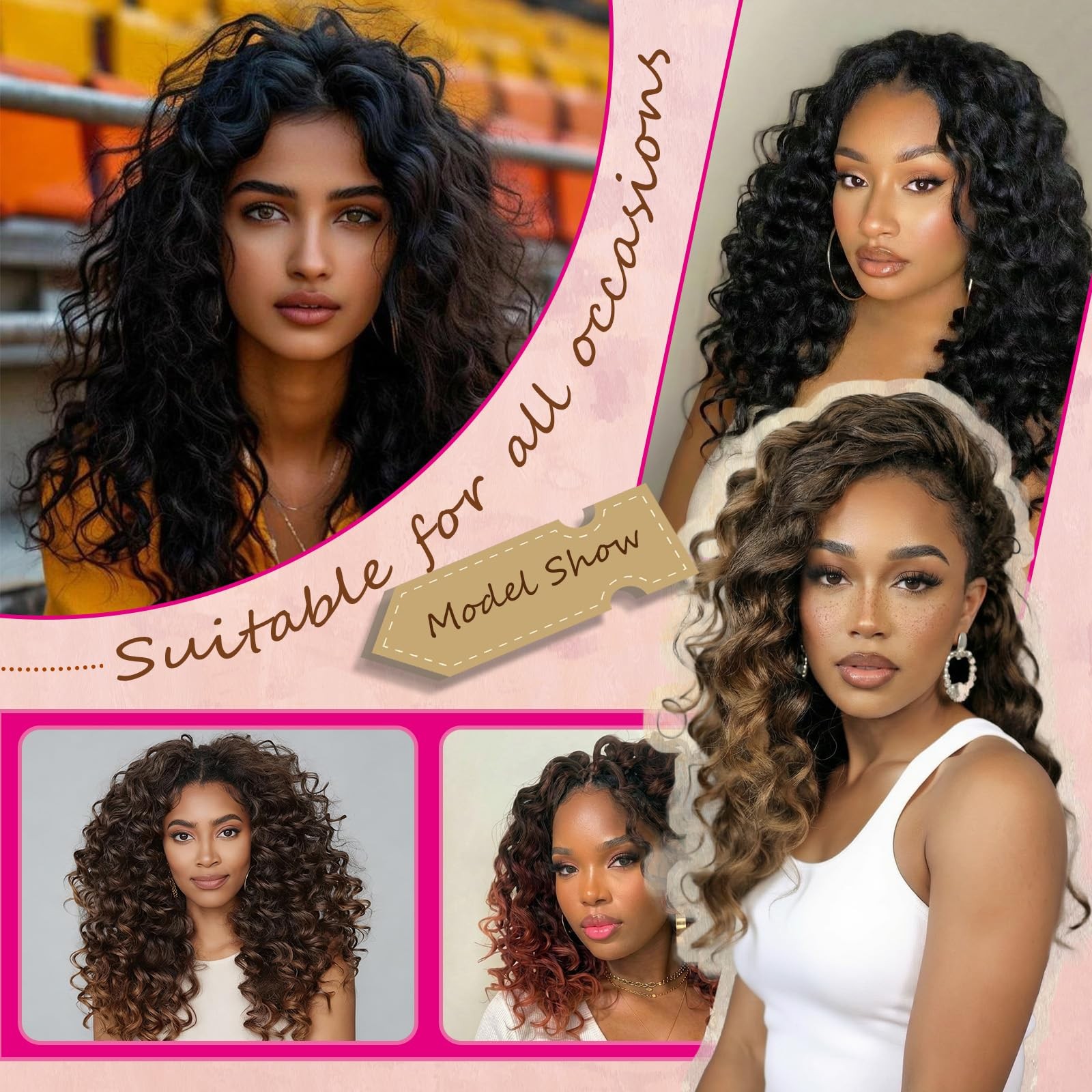 Vynoro 10 Inch Pre Looped Ocean Wave Crochet Braids Pure Protein Close To Human