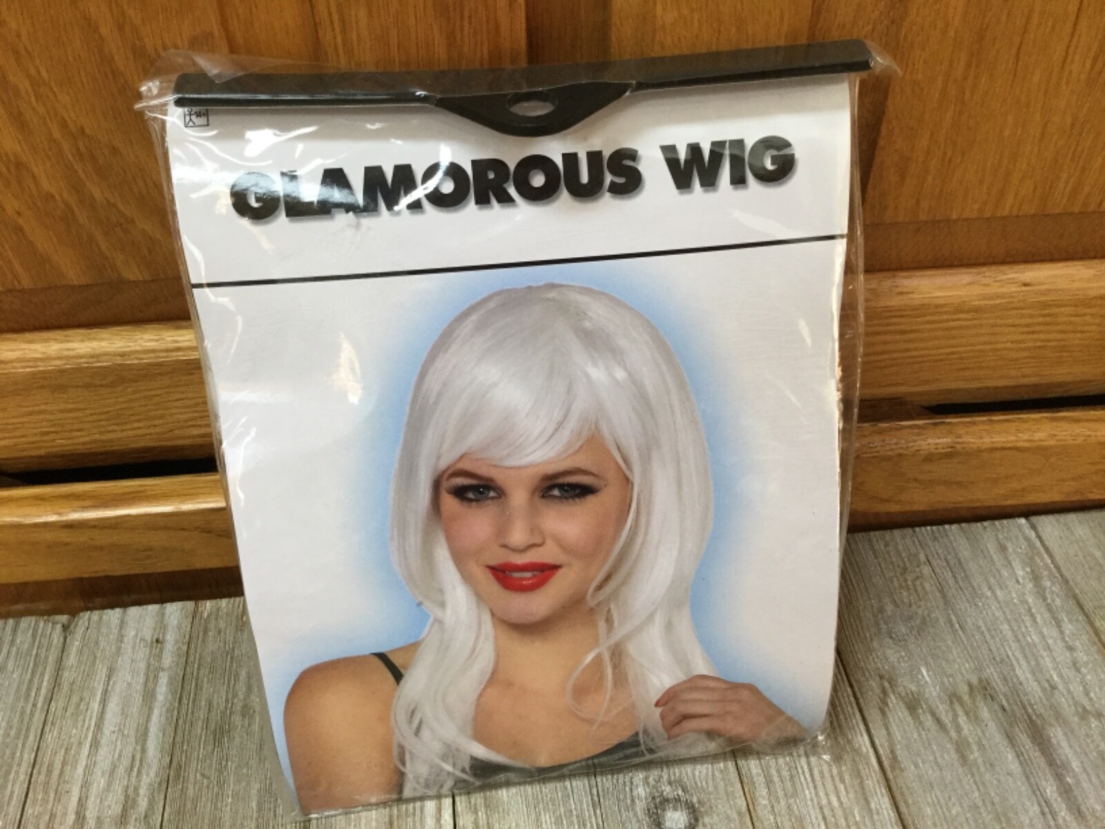 Amscan Glamourous White Wig Halloween Cosplay Adult One Size  
