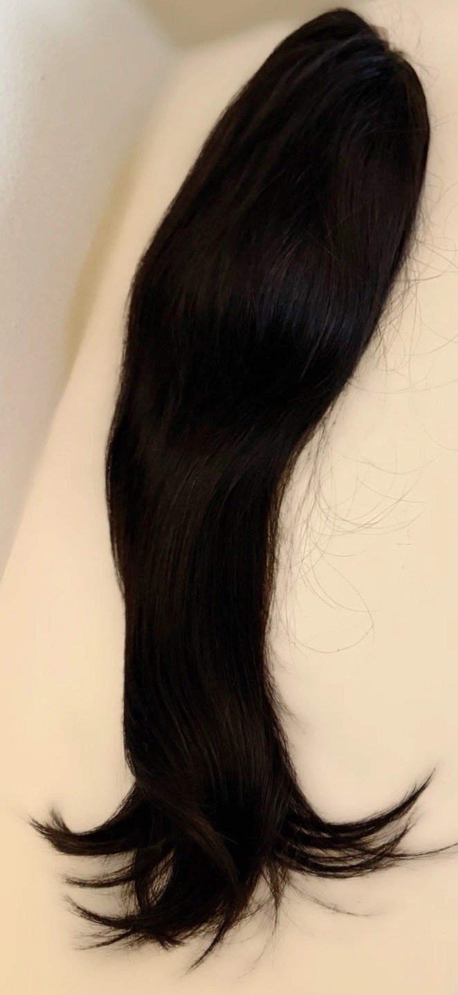 Brand New W/Tags,Beautiful,Jet Black,20 Inch,Straight,100% Human Hair,LF Wig