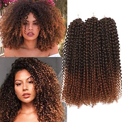 Kinky Curl Short Hairstyle 8 Inch 3pcs/pack Afro Kinky Twist Hair Blonde blonde