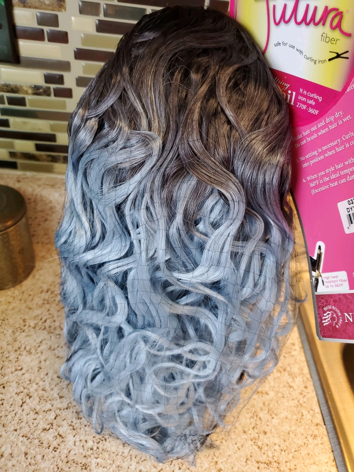 DYX/ICY BLUE DRAWSTRING PONYTAIL
