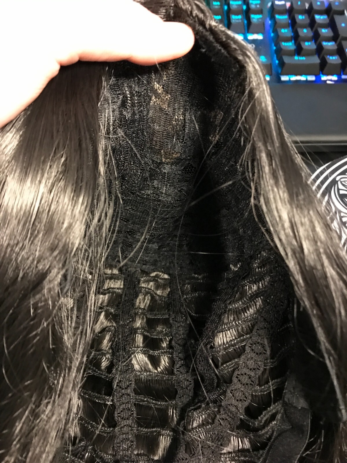Long Women Curly Wavy Wig Hair Cosplay Casual Wig Black