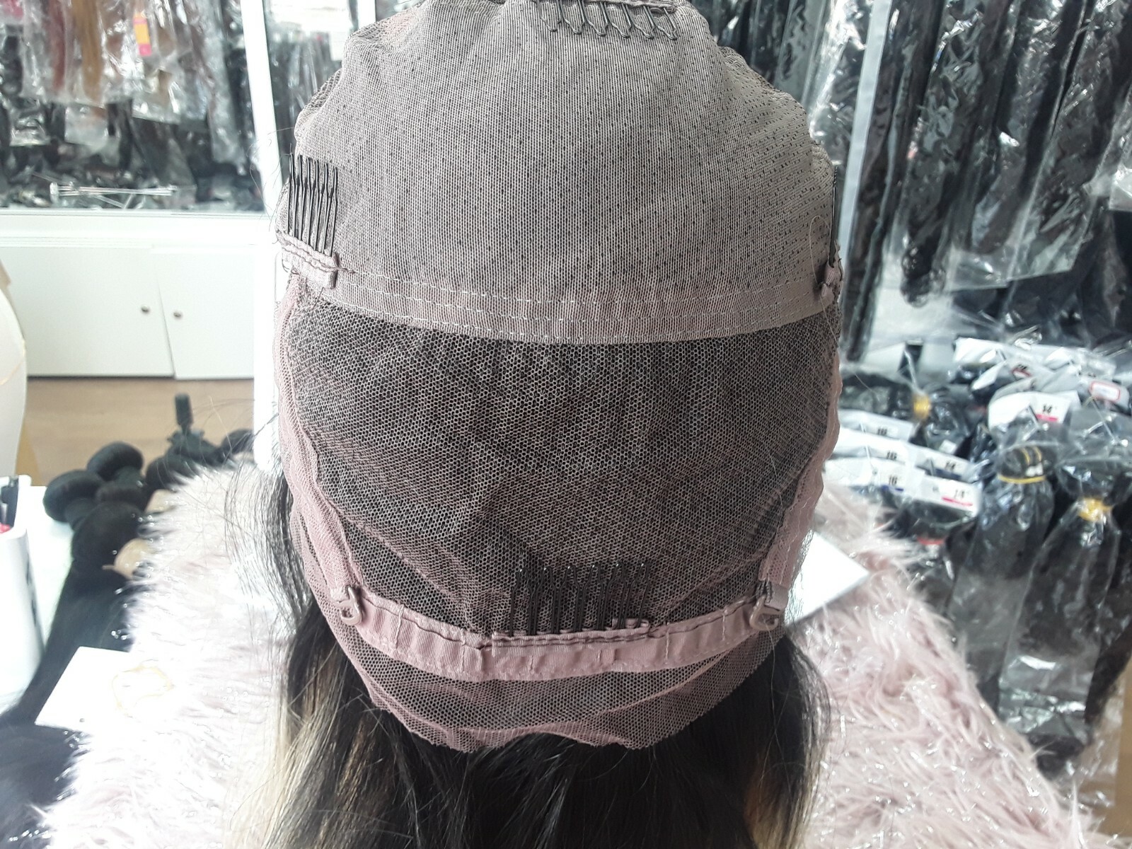 12A 18INCH BRAZILIAN GLUELESS SILK BASE TOP FULL LACE WIG STRAIGHT 1#/27# 180%