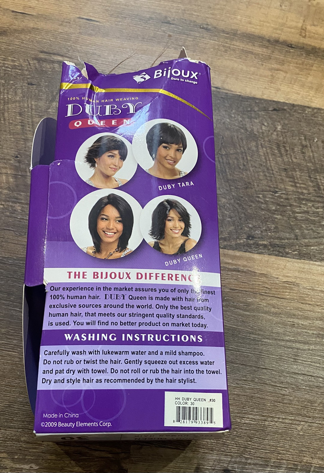 Bijoux HH Duby Queen Human Hair Weave 8” Color 30