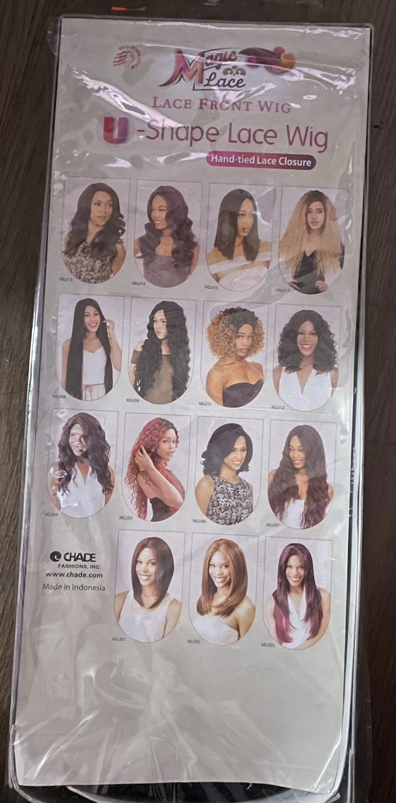 New Born Free Magic Lace U-Shape Wig MLU08 /DEEPVIOLET/40 in