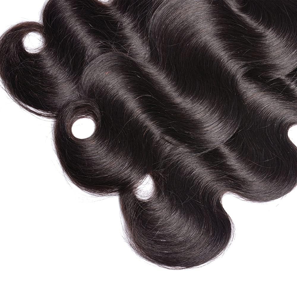 #1B Natural Black Bundles Body Wave Bundles Human Hair 14 16 18 Inch Brazilia…
