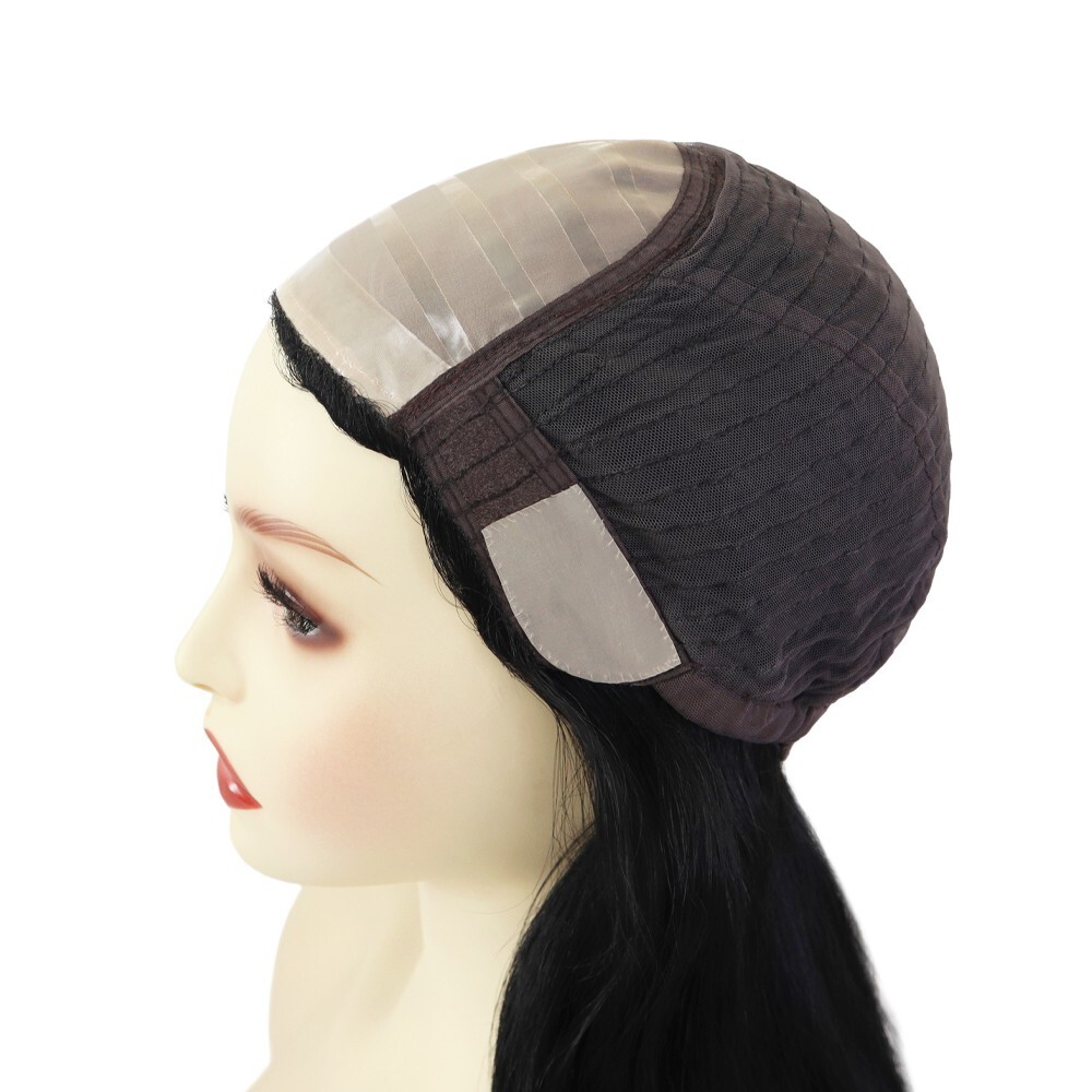 Women Wigs Chinese Remy Human Hair Silk Top Quality Wigs Medium Black Hair Wig#1