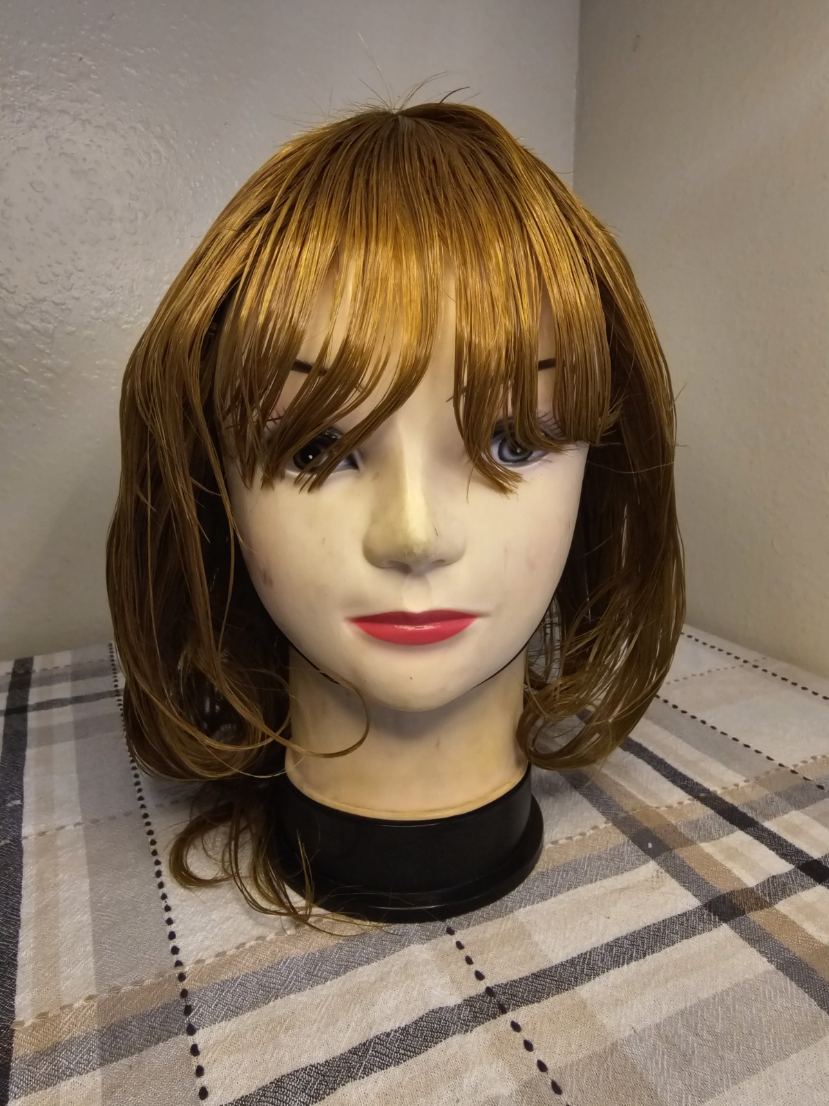 Bob Indonesia 100%HumanHair Wig Full Machine made No Lace