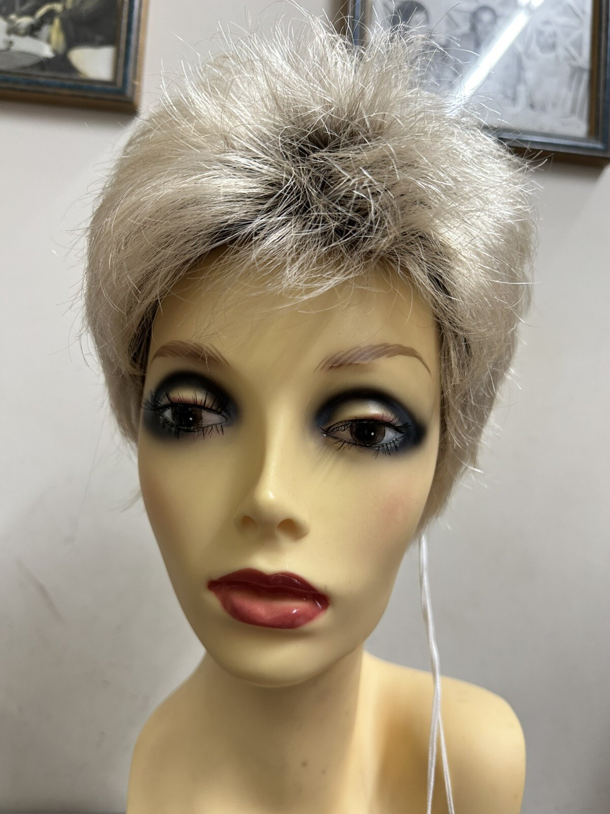 DREW-Noriko Wig $SALE CHAMPAGNE DARK ROOTS-Edgy Pixie Style 5*** LOWEST$$