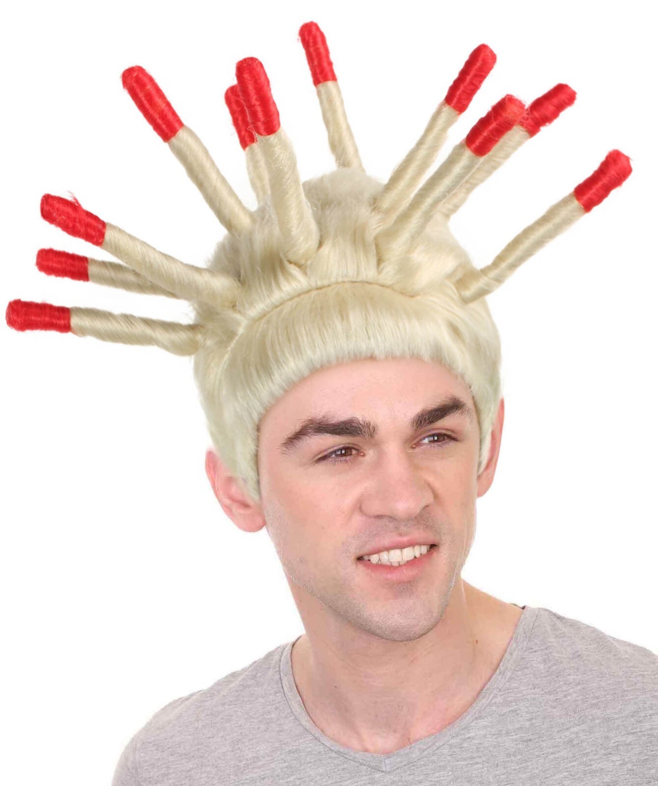 Adult Men’s TikTok Viral Twin Brothers Spiky Dreadlocks Wig, HM-1493
