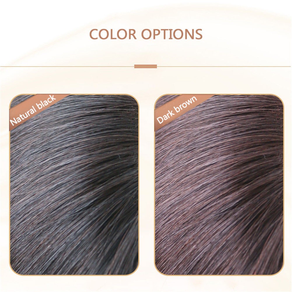 US-100% Real Human Hair Topper Toupee Clip Hairpiece Bangs Bob Top Wig For Women