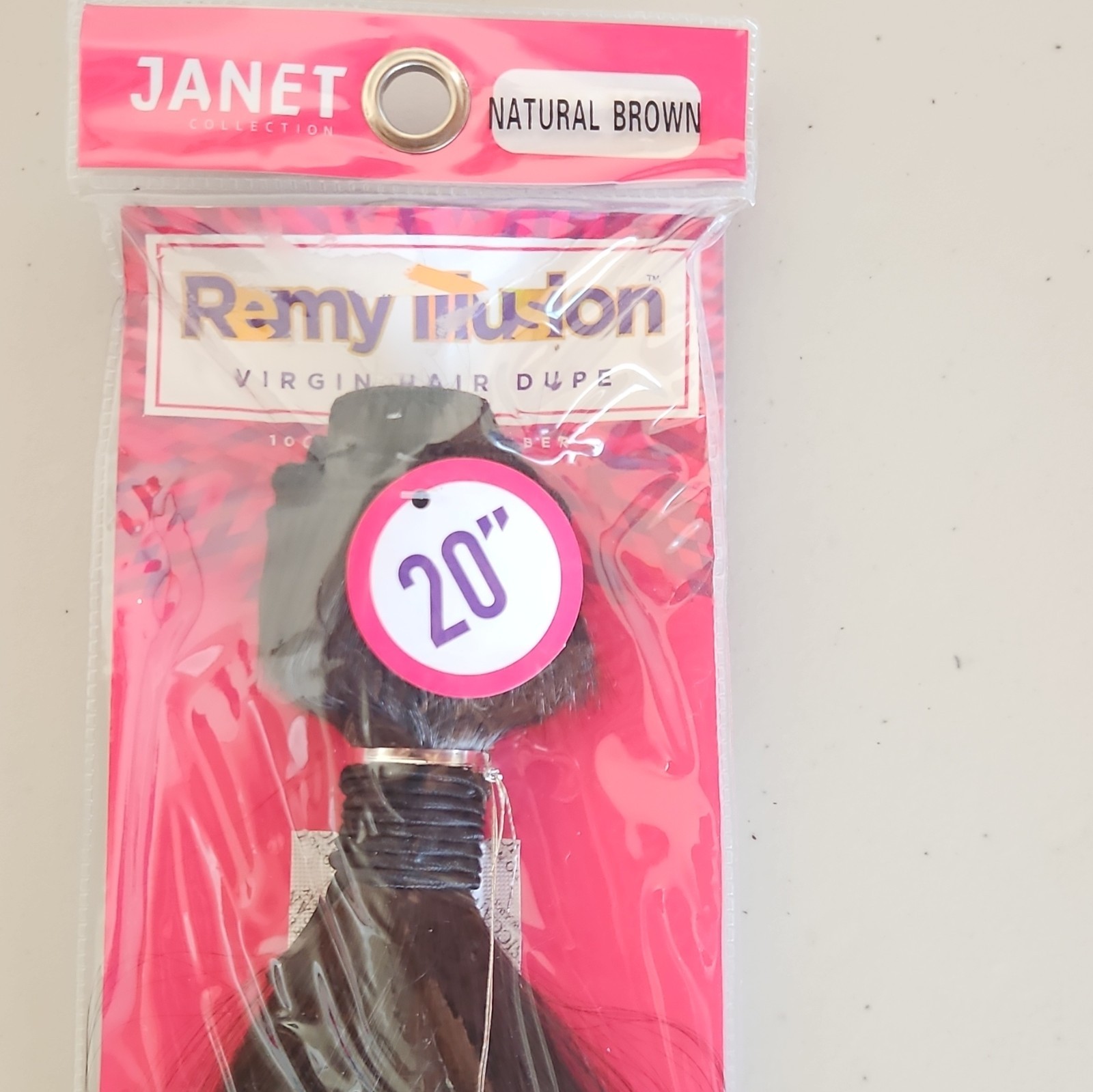 Janet Collection 20″ Natural Straight Natural Brown Hair Extension