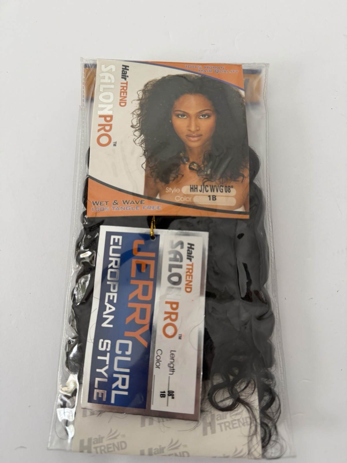 Hair Trend SalonPro 8” Human Hair Extensions #1B