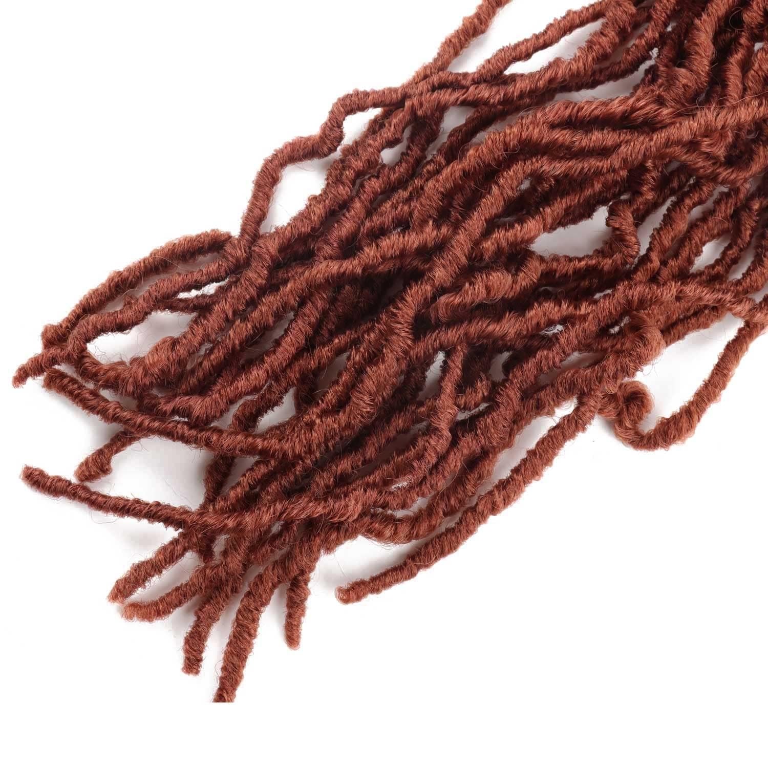 7 Packs 30 Inch Faux Locs Crochet Hair Soft Distressed Butterfly Locs For Women