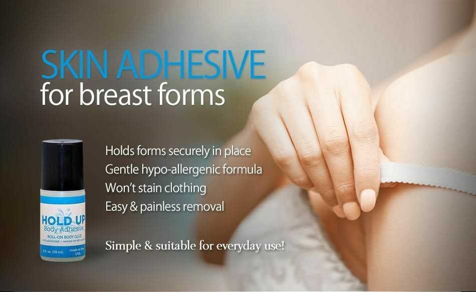 HOLD UP BODY ADHESIVE Panty hose glue socks Butt Glue Roll On It Stays – 2 Ounce