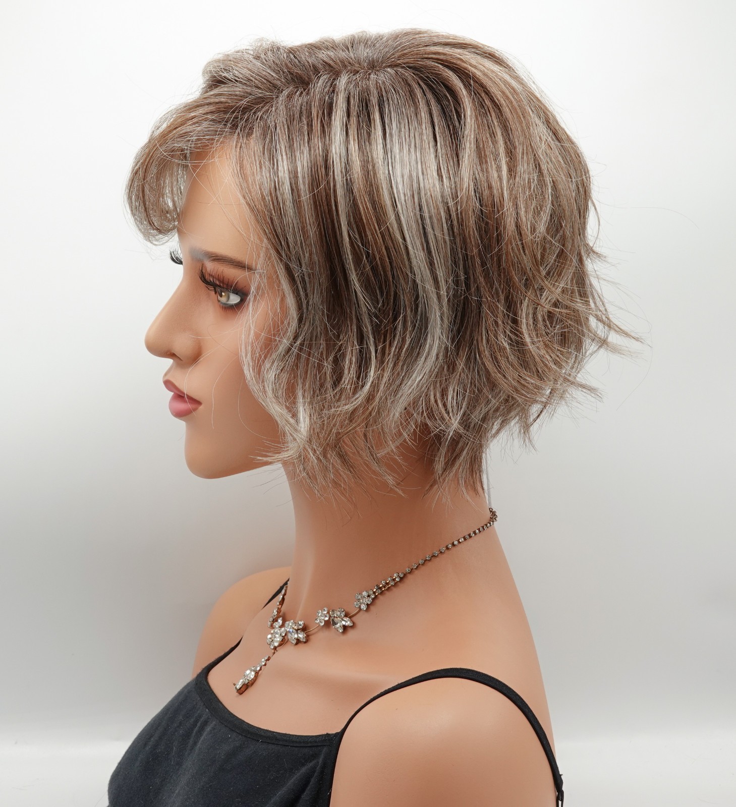 COOKIE Wig ELLEN WILLE Dark Sand Frosted, CLEARANCE HeatFriendly, Mono Part+Lace