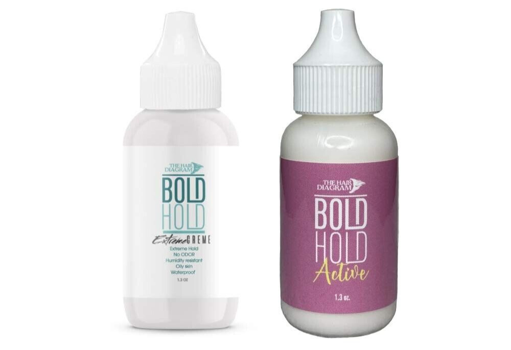 Bold Hold Extreme Creme 1.3 and Bold Hold Active 1.3 – 2 Pack Lace Wig Adhesives