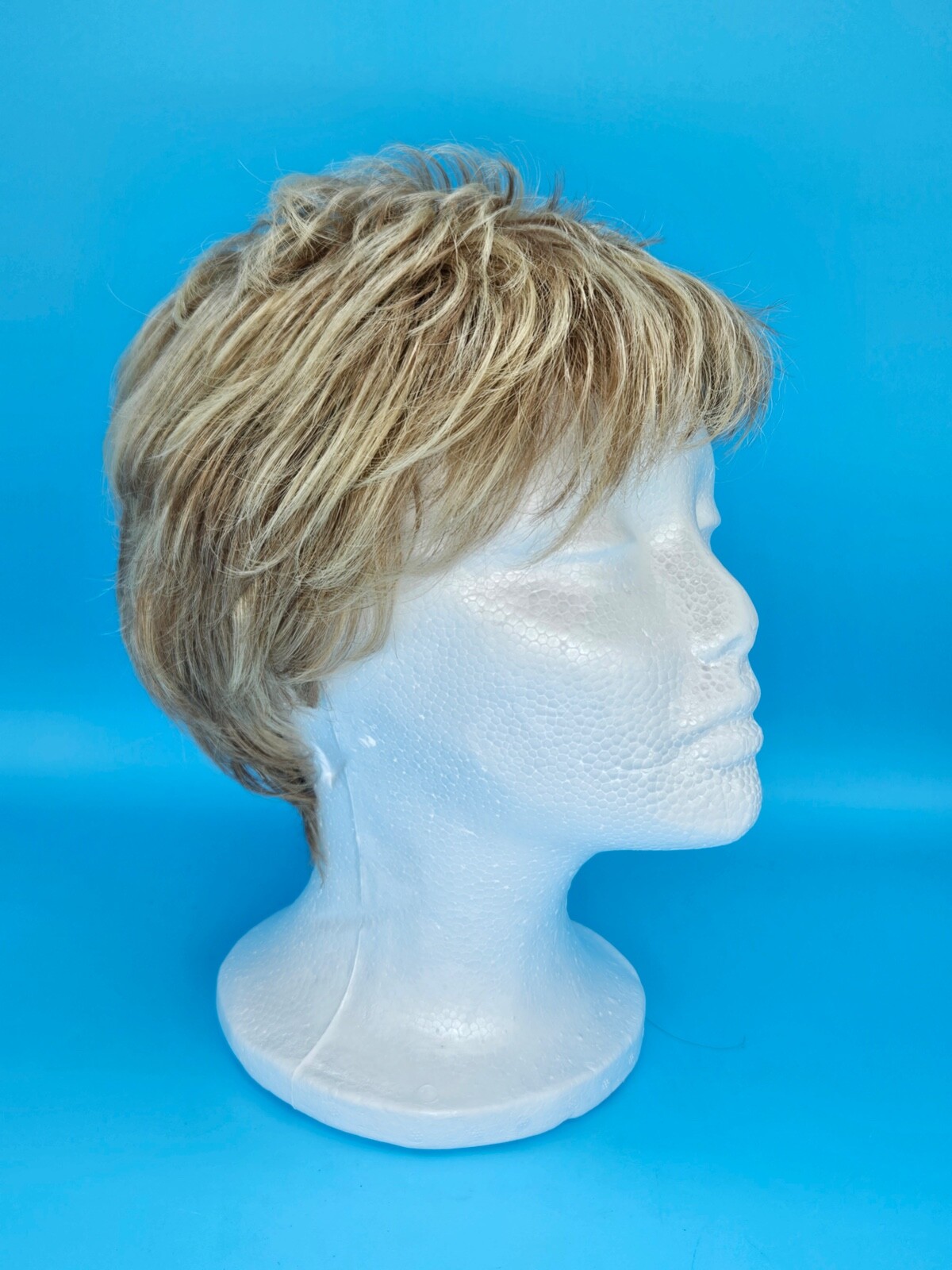 Estetica Women’s Blonde Wig with Bangs Classique Collection Short Stretch Cap